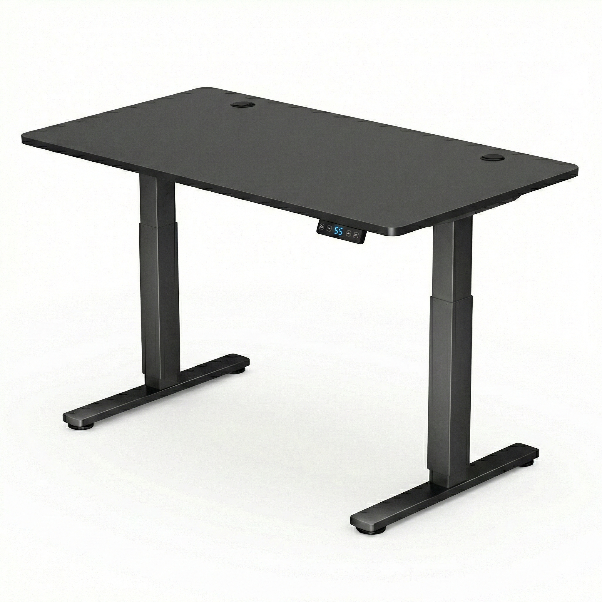Matt Black Electric Standing Desk Height Adjustable